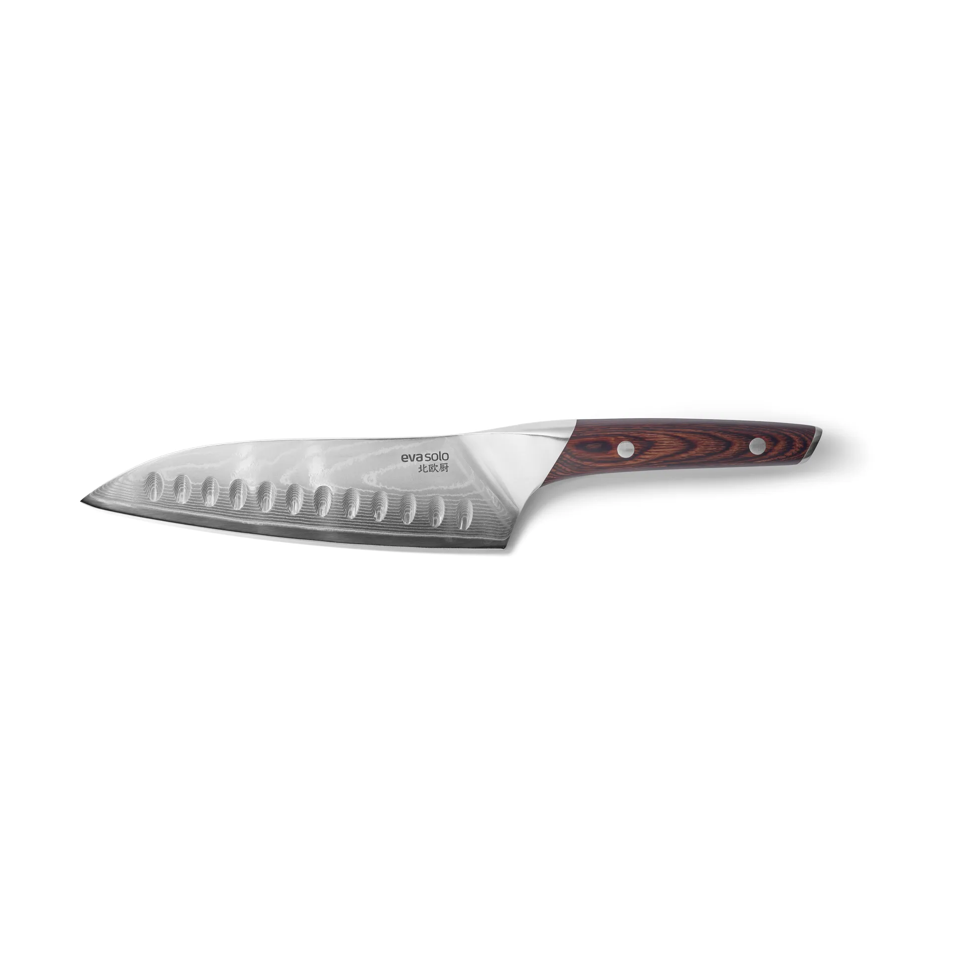 Nordic Kitchen santokukniv 18 cm, Damaskusstål Eva Solo