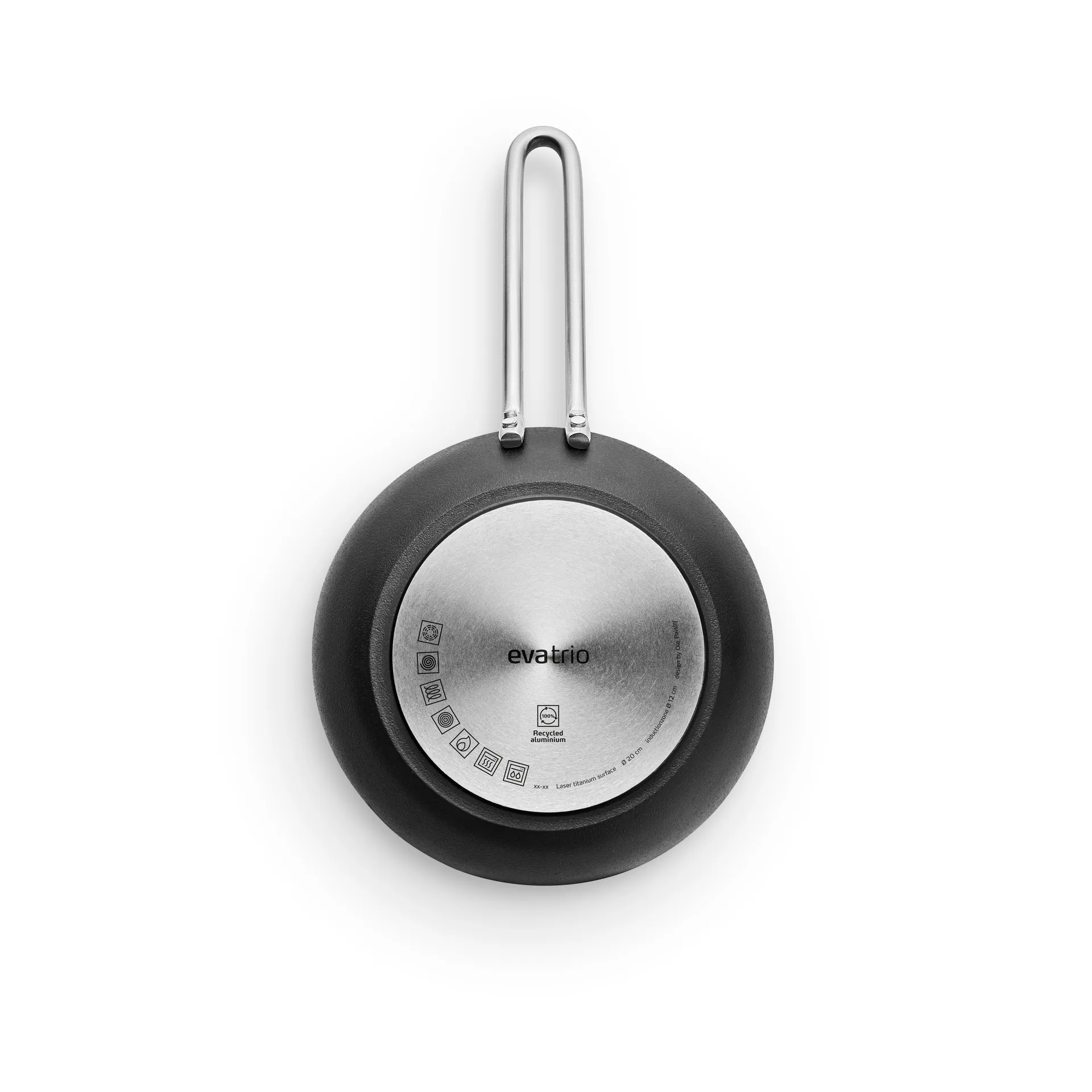 Professional Laser Titanium Slip-Let stekepanne, Black, Ø20 cm Eva Solo