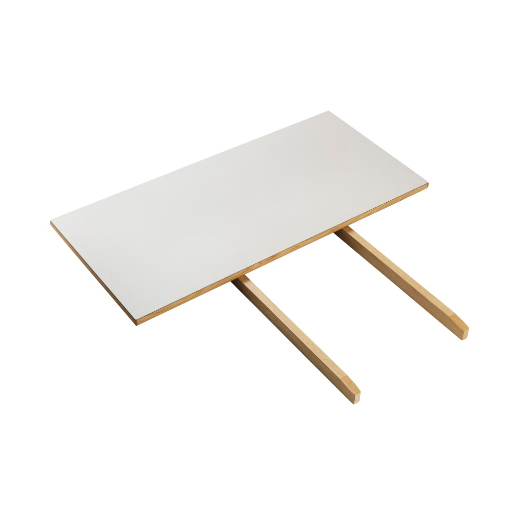 Bilde av FDB Møbler C35 ileggsplate 95x45 cm light grey-oak nature lacequered