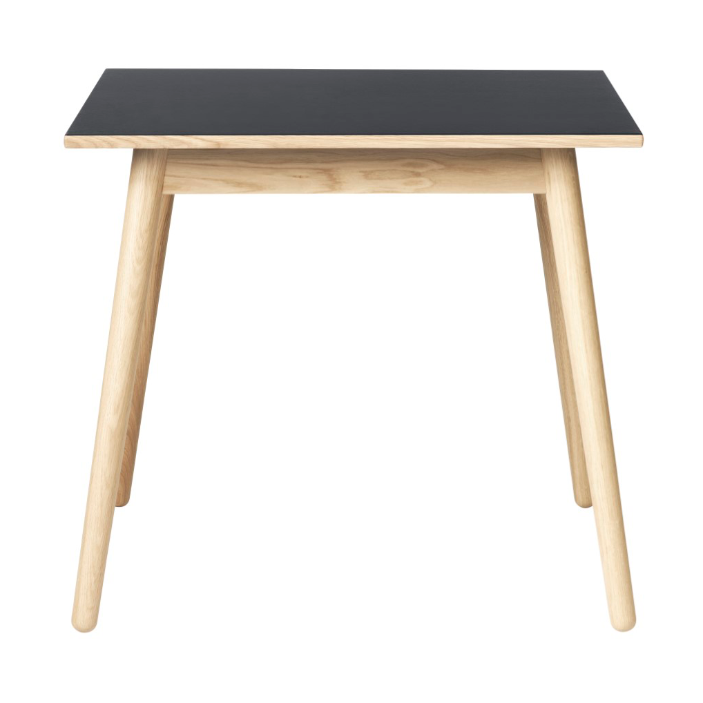 Bilde av FDB Møbler C35A spisebord 82x82 cm Dark grey-oak nature lacquered