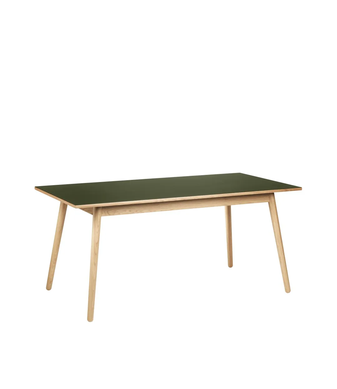 C35B spisebord 82x160 cm, Olive green-oak nature lacquered FDB Møbler