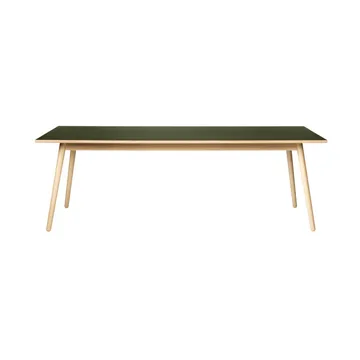 C35C spisebord 95x220 cm - Olive green-oak nature lacquered - FDB Møbler