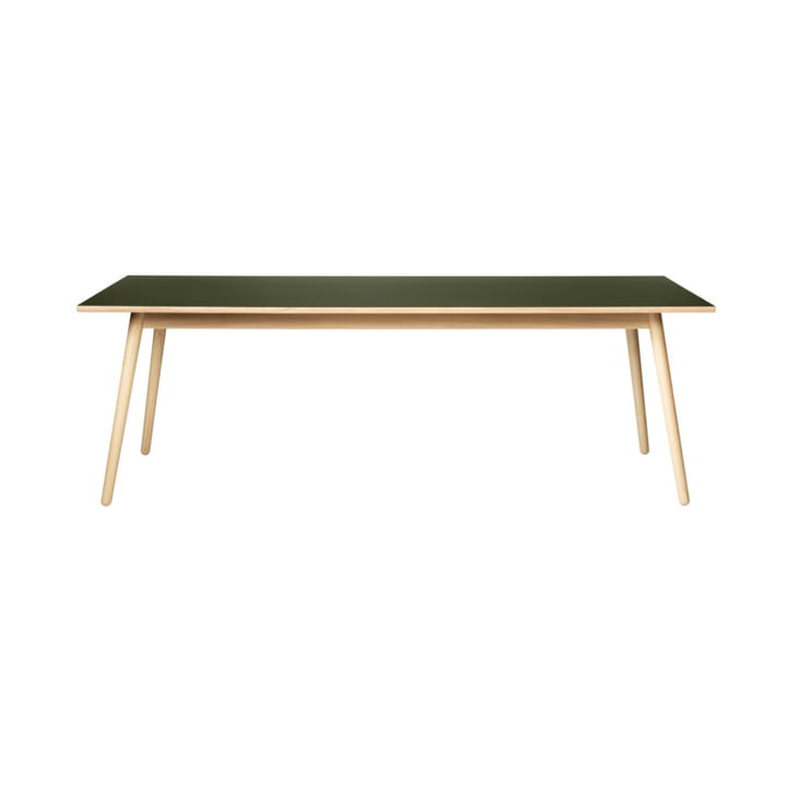 C35C spisebord 95x220 cm - Olive green-oak nature lacquered - FDB Møbler