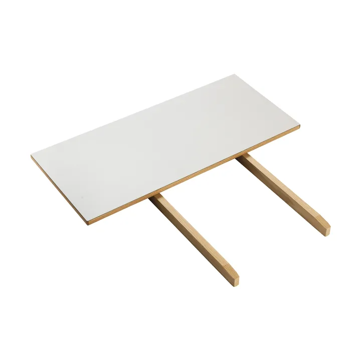 C35L ileggsplate 82x37 cm - Light grey linoleum-oak nature waterbased laquer - FDB Møbler