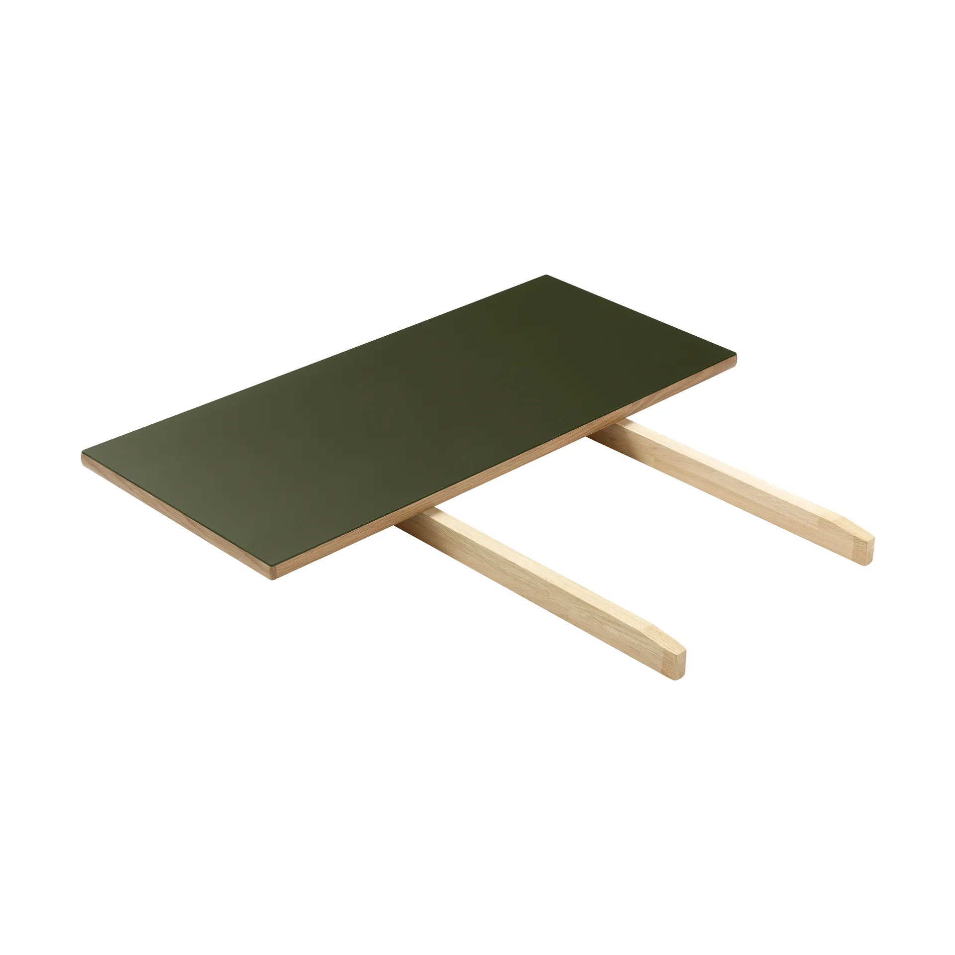 C35L ileggsplate 82x37 cm, Olive linoleum-oak nature waterbased laquer FDB Møbler