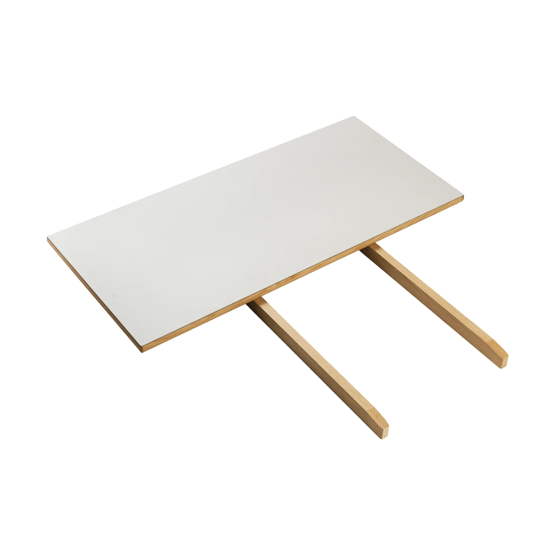 C35S ileggsplate 95x45 cm, Light grey linoleum-eik nature waterbased laquer FDB Møbler