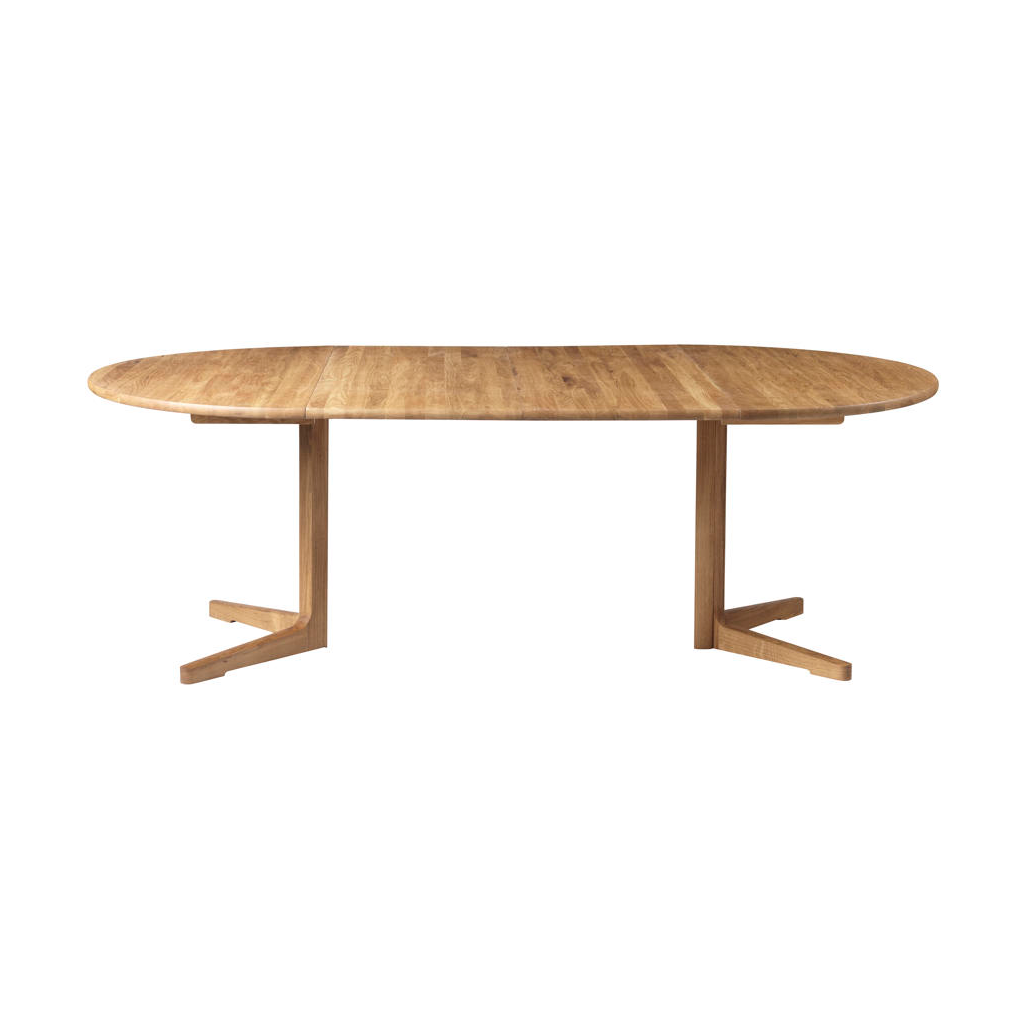 FDB Møbler C69E Ry Spisebord m. 2 ileggsplater Oak nature oiled