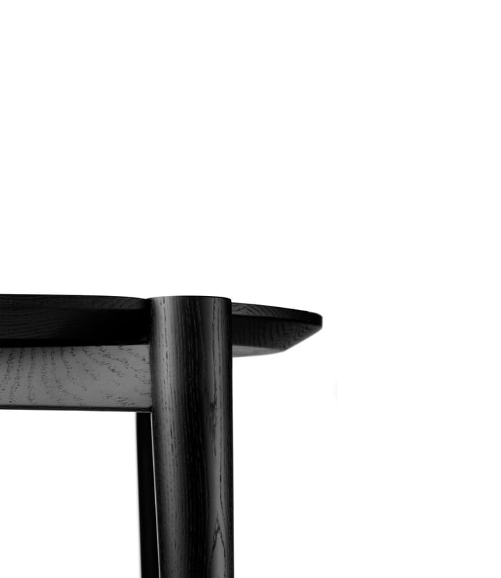 D102 Søs sofabord Ø85 cm, Ock black painted FDB Møbler