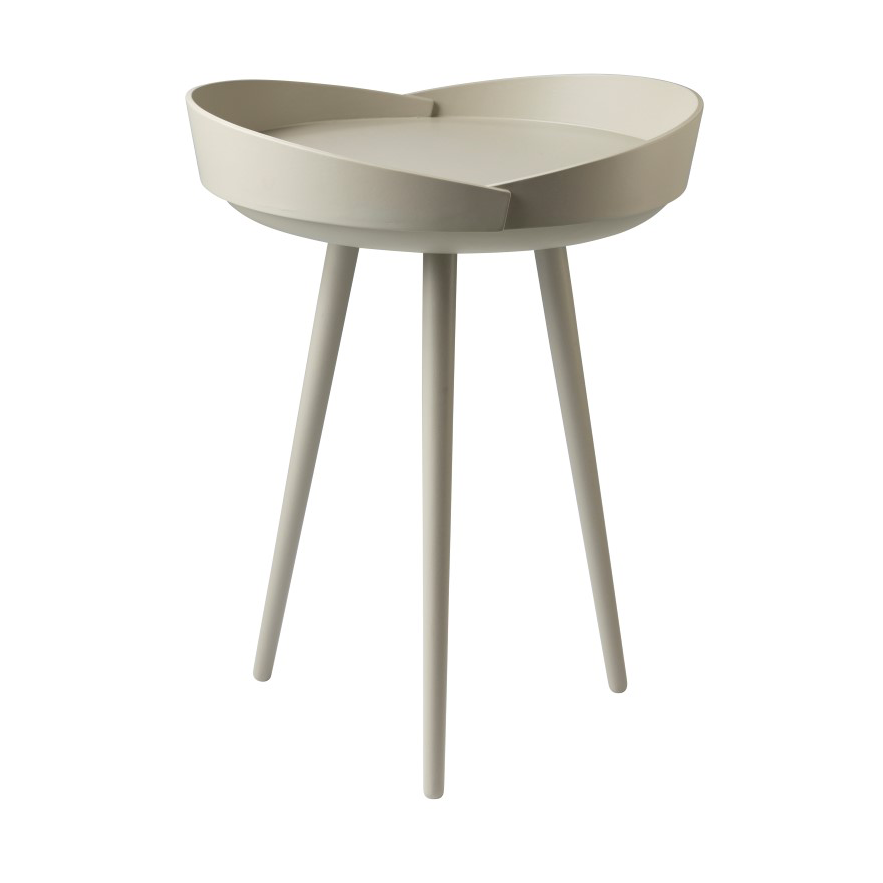 Bilde av FDB Møbler D106 Bakkedal serveringsbord Ø38 cm Beech silk grey painted