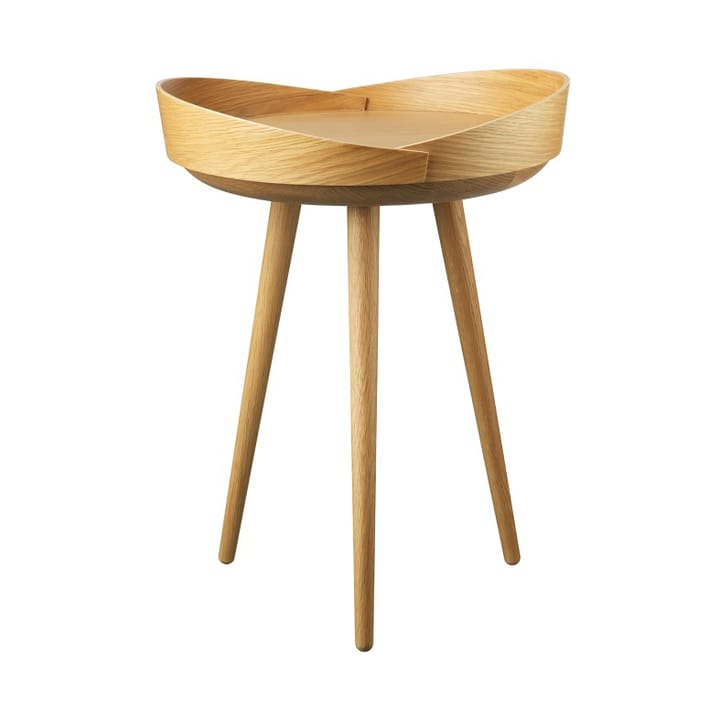 D106 Bakkedal serveringsbord Ø38 cm - Oak nature lacquered - FDB Møbler