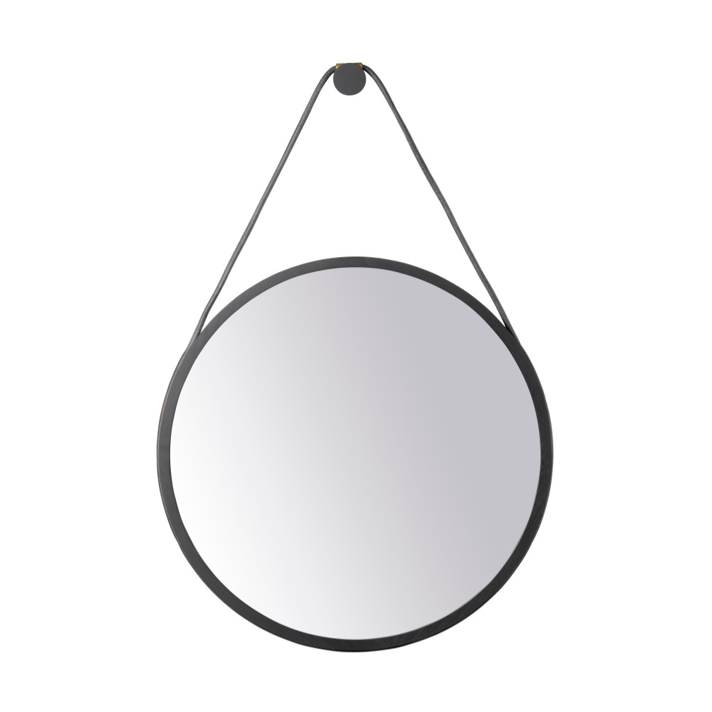 Bilde av FDB Møbler I3 Mossø veggspeil Oak black painted- 60 cm