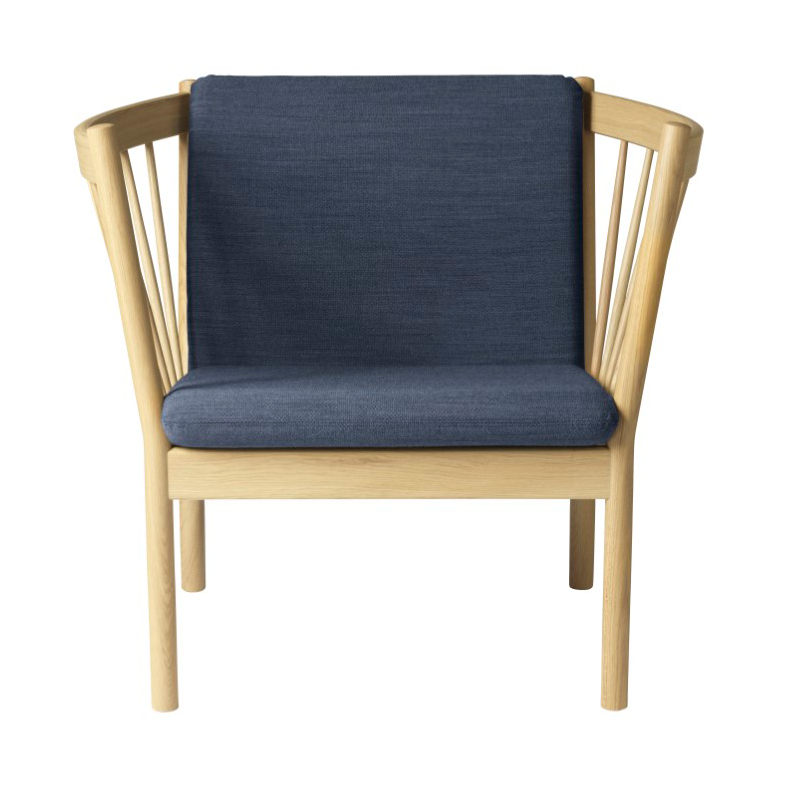 FDB Møbler J146 lenestol Oak nature lacquered-dark blue