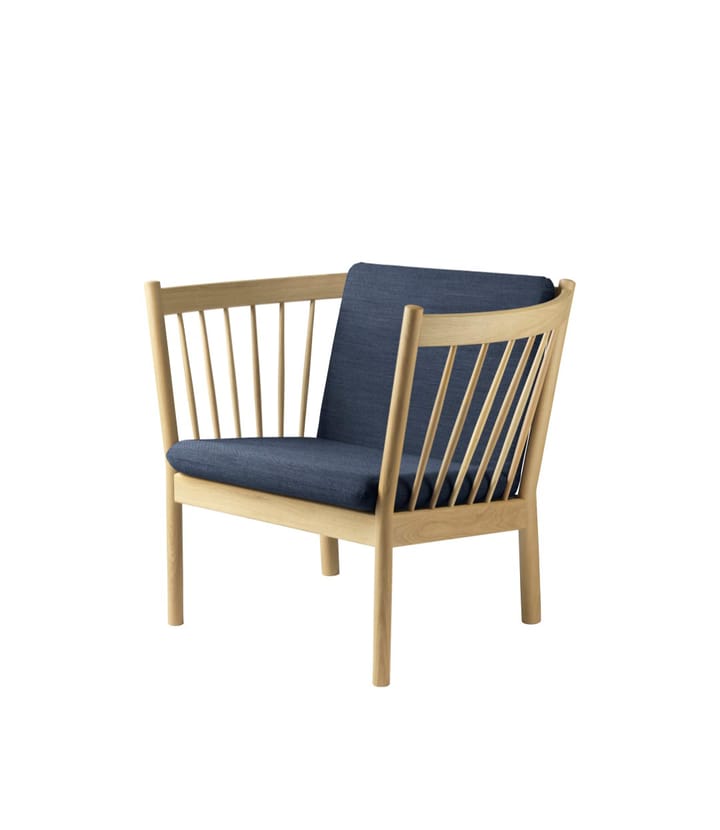 J146 lenestol, Oak nature lacquered-dark blue FDB Møbler