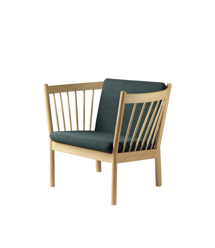 J146 lenestol, Oak nature lacquered-dark green FDB Møbler