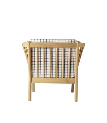 J146 lenestol - Oak nature lacquered-red diced - FDB Møbler