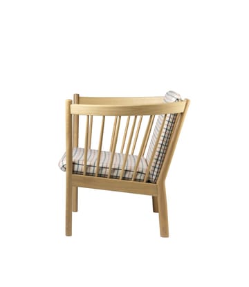 J146 lenestol - Oak nature lacquered-red diced - FDB Møbler