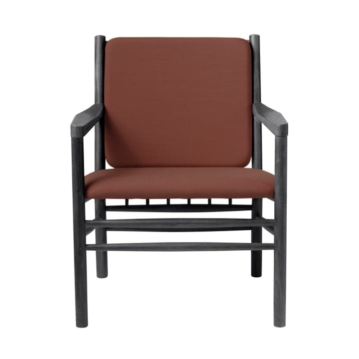 J147 lenestol - Oak black painted-burnt orange - FDB M�øbler