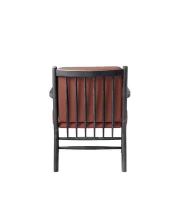 J147 lenestol - Oak black painted-burnt orange - FDB Møbler