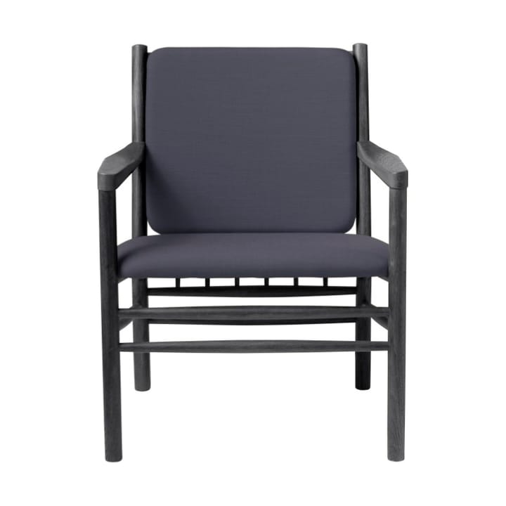 J147 lenestol - Oak black painted-dark blue - FDB Møbler