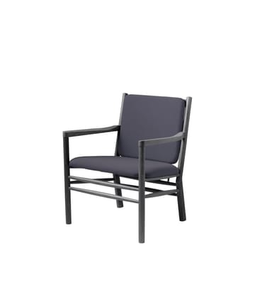 J147 lenestol - Oak black painted-dark blue - FDB Møbler