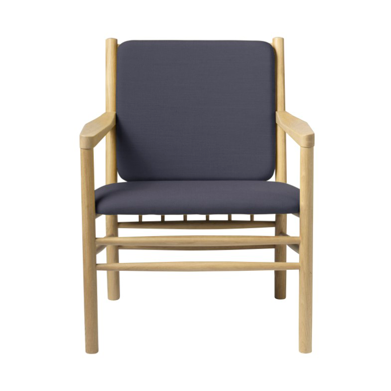 FDB Møbler J147 lenestol Oak nature lacquered-dark blue