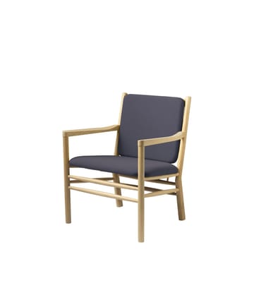 J147 lenestol - Oak nature lacquered-dark blue - FDB Møbler