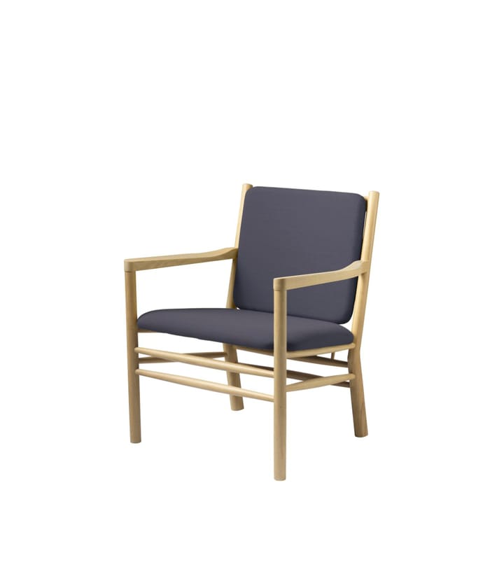 J147 lenestol, Oak nature lacquered-dark blue FDB Møbler