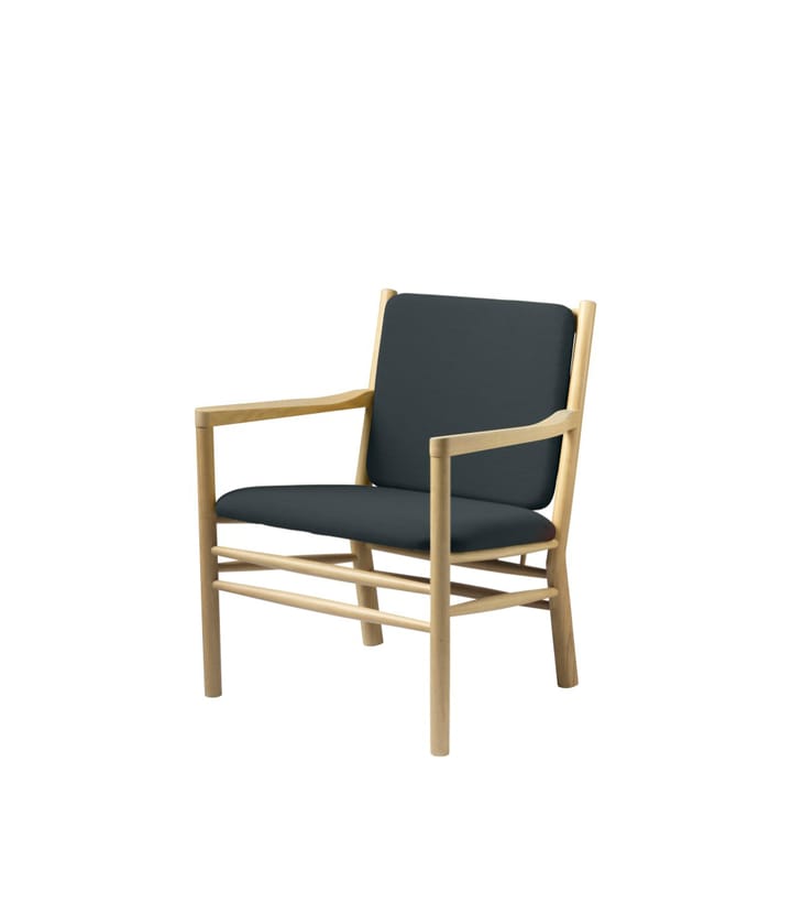 J147 lenestol, Oak nature lacquered-dark green FDB Møbler
