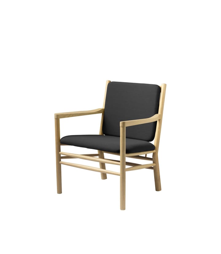 J147 lenestol, Oak nature lacquered-dark grey FDB Møbler