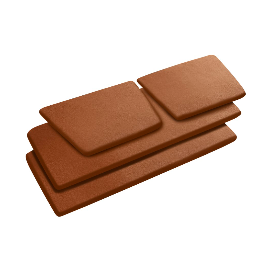 FDB Mbler J148 sittepute Cognac leather | Skandinavisk Design | Stolputer | Brun