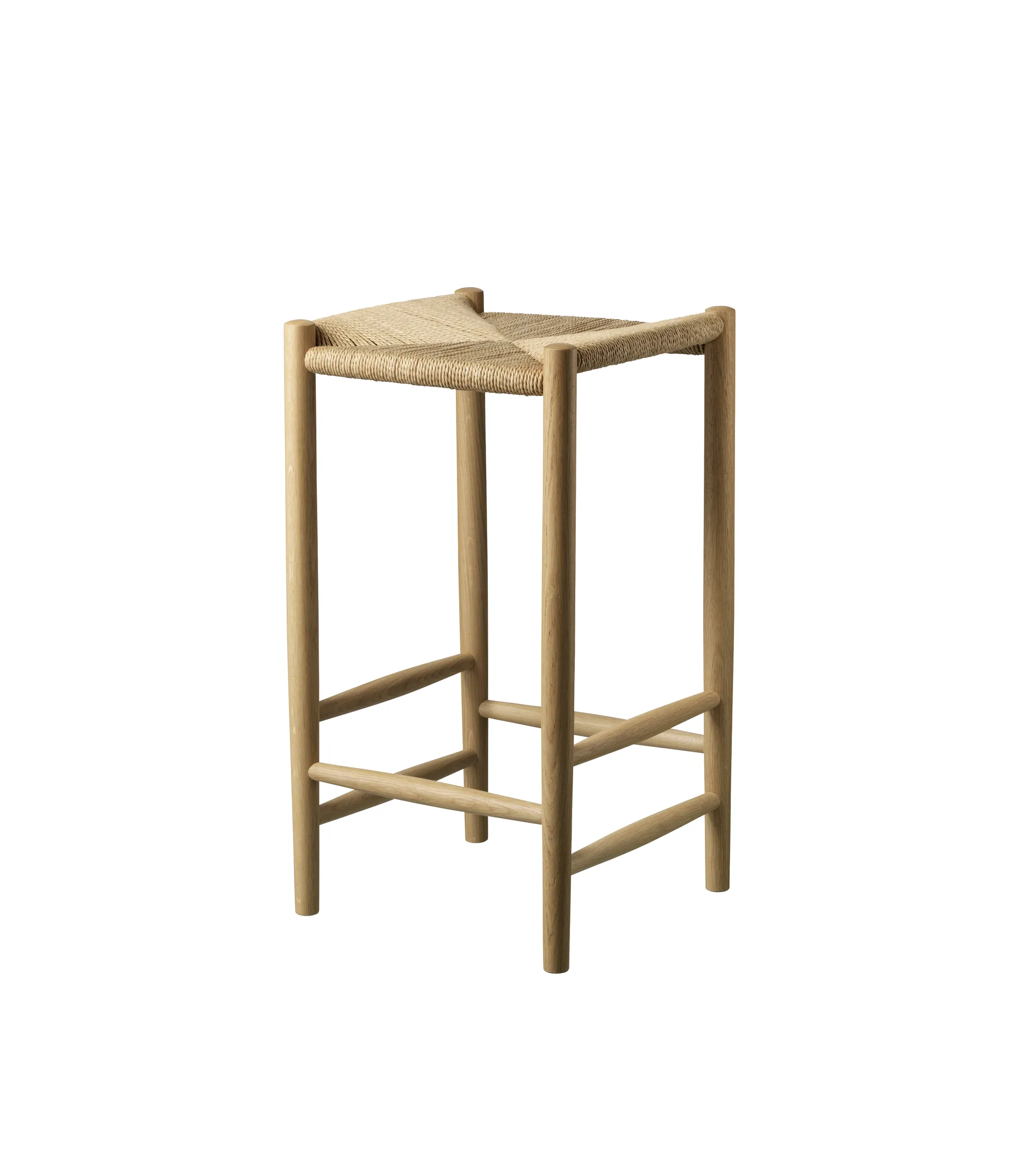 J164C Counter Squared barkrakk, Oak nature lacquered FDB Møbler
