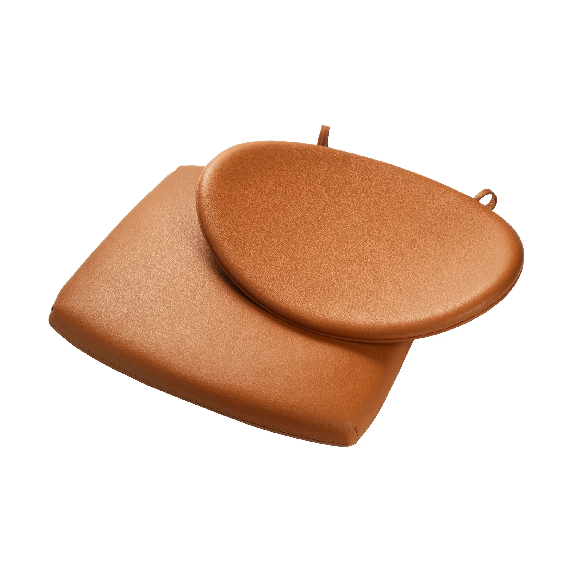 J166 Jørna sittepute, Cognac leather FDB Møbler