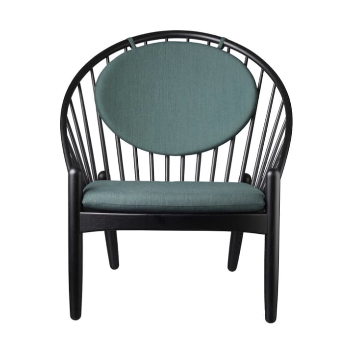 J166 Jørna stol - Oak black pained-dark green - FDB Møbler