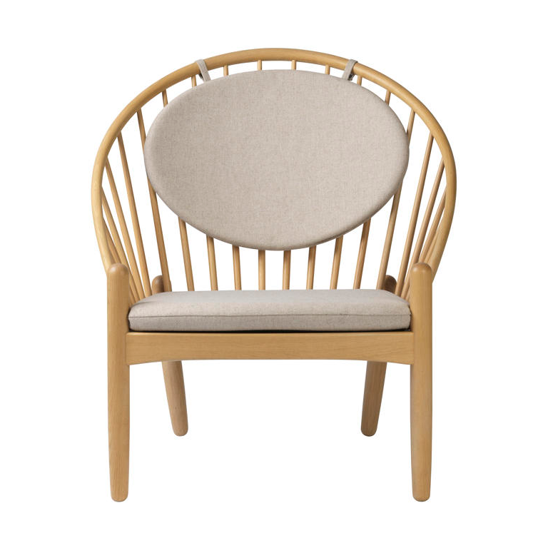 FDB Mbler J166 Jrna stol Oak nature lacquered-beige