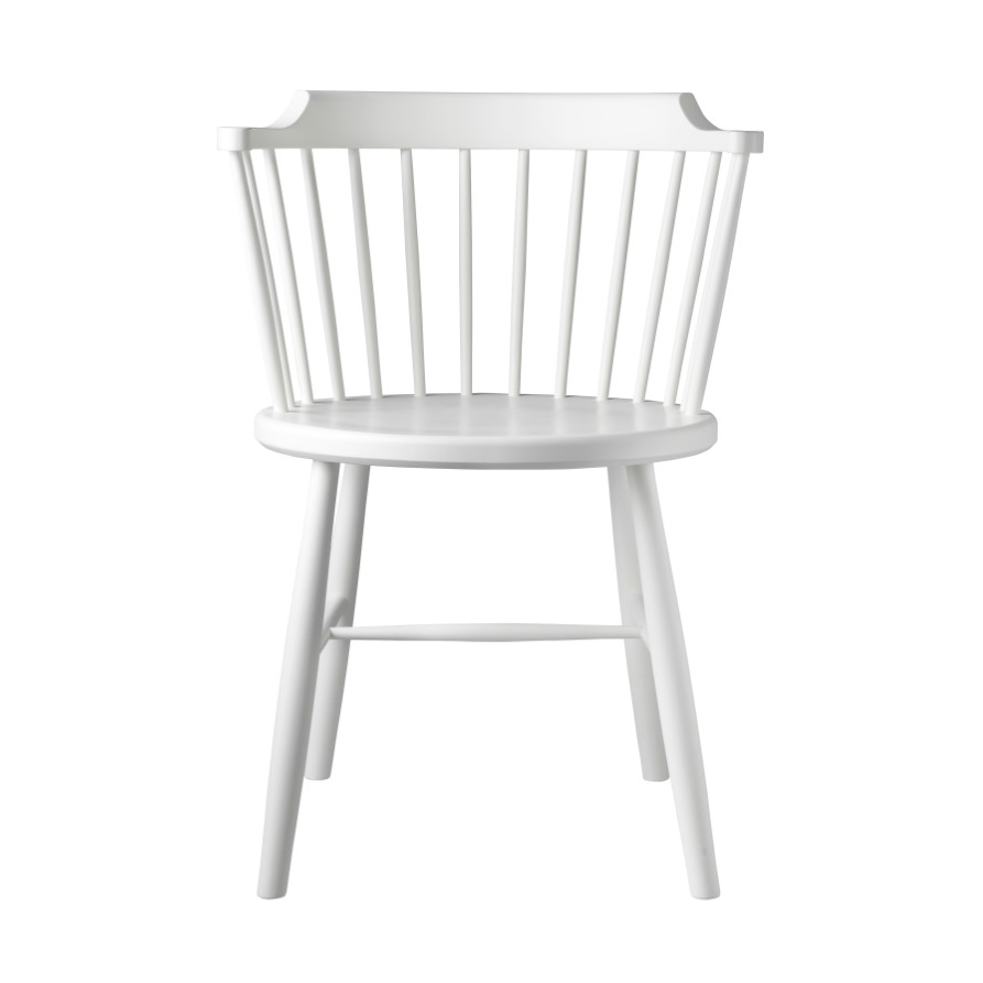 FDB Mbler J18 stol Beech white painted | Skandinavisk Design | Stoler | Hvit