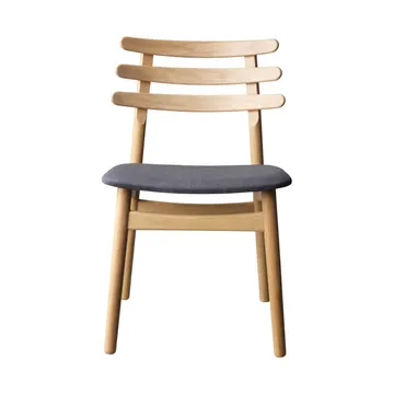 J48 stol - Oak nature lacquered- anthracite - FDB Møbler
