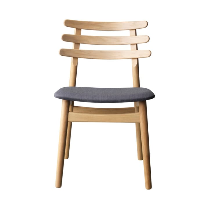 J48 stol - Oak nature lacquered- anthracite - FDB Møbler