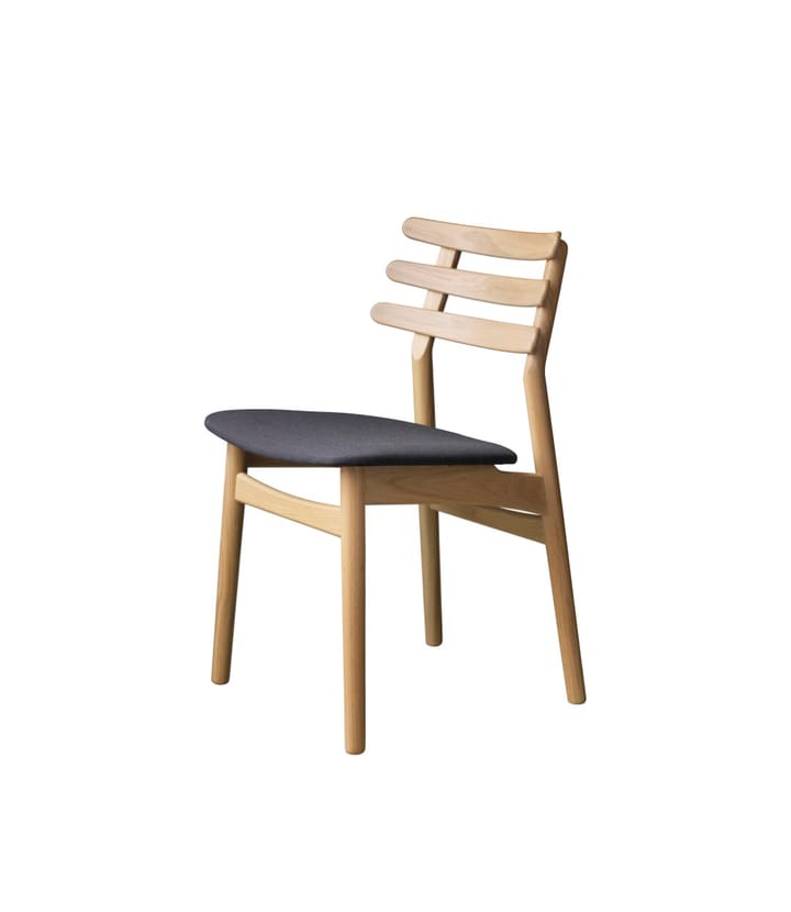 J48 stol, Oak nature lacquered- anthracite FDB Møbler