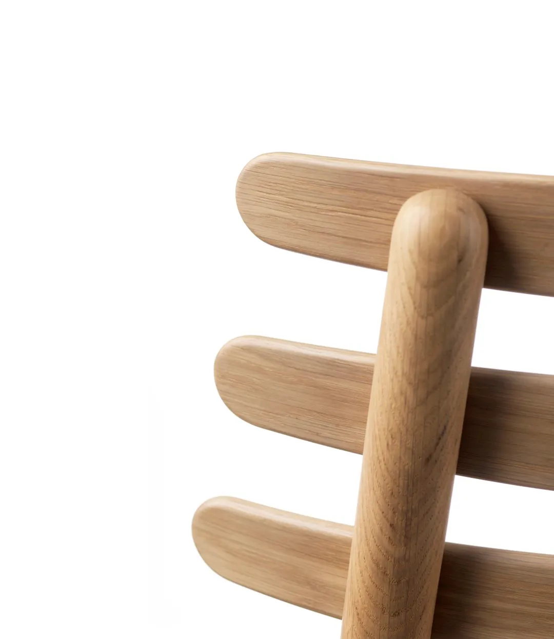 J48 stol, Oak nature lacquered- anthracite FDB Møbler