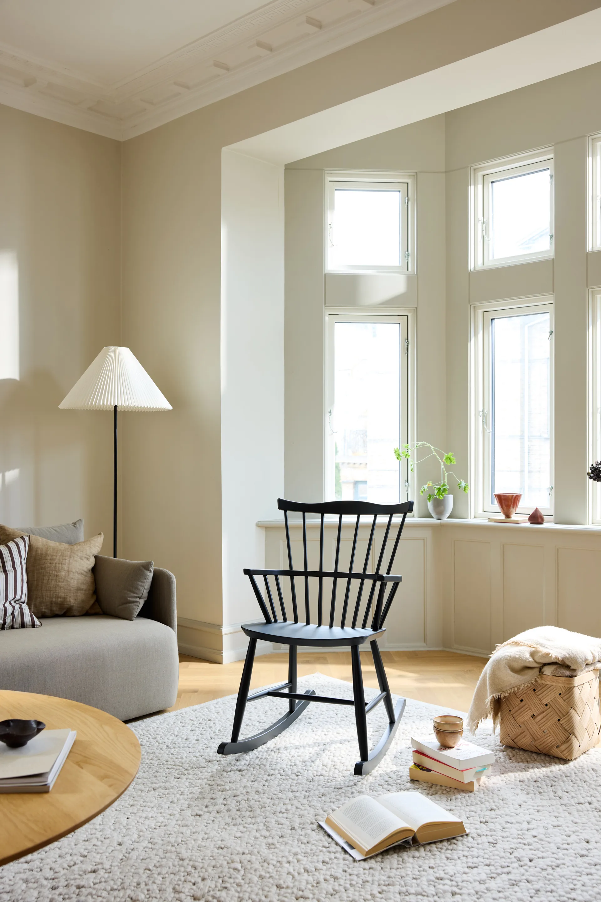 J52G gyngestol, Beech Ral 9005 FDB Møbler