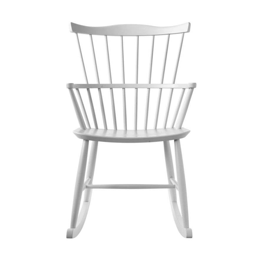 FDB Møbler J52G gyngestol Beech white painted