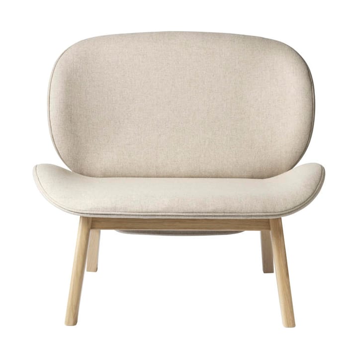 L32 Suru loungestol, Oak nature lacquered-beige FDB Møbler