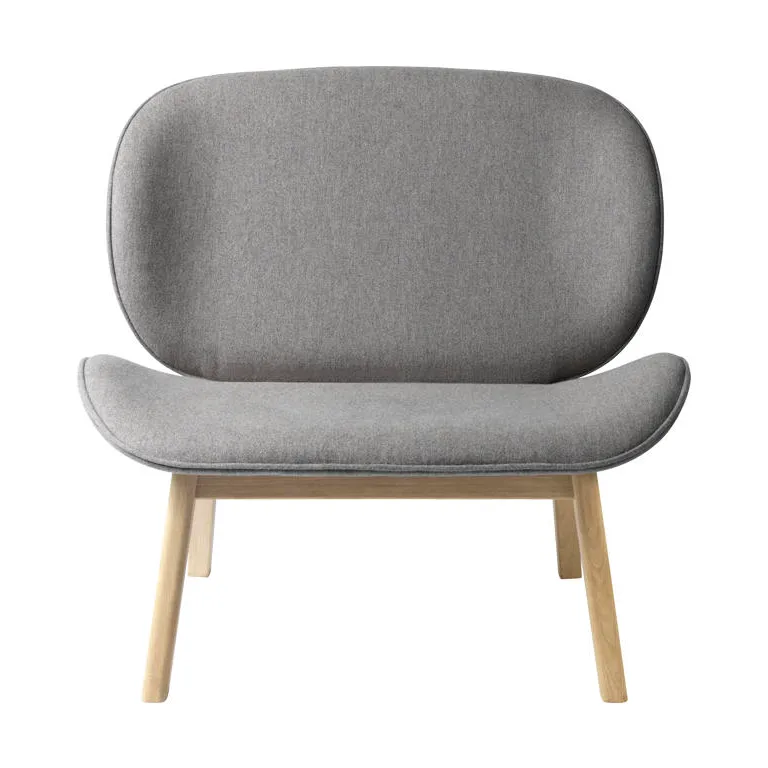 L32 Suru loungestol, Oak nature lacquered-grey FDB Møbler