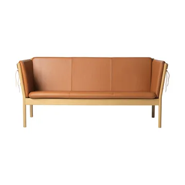 L45 MK154 sofa - Lakkert eik– lær cognac - FDB Møbler