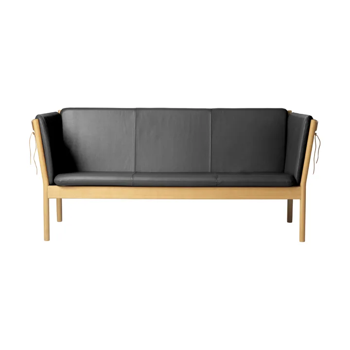 L45 MK154 sofa - Lakkert eik–lær svart - FDB Møbler