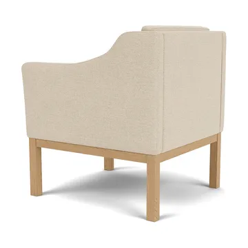 L46 MK155 easy chair karmstol  - Lakkert eik-stoff beige - FDB Møbler