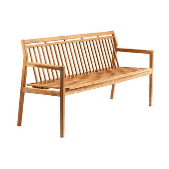 M11 Sammen 3-seters benk, Teak-natur oiled FDB Møbler