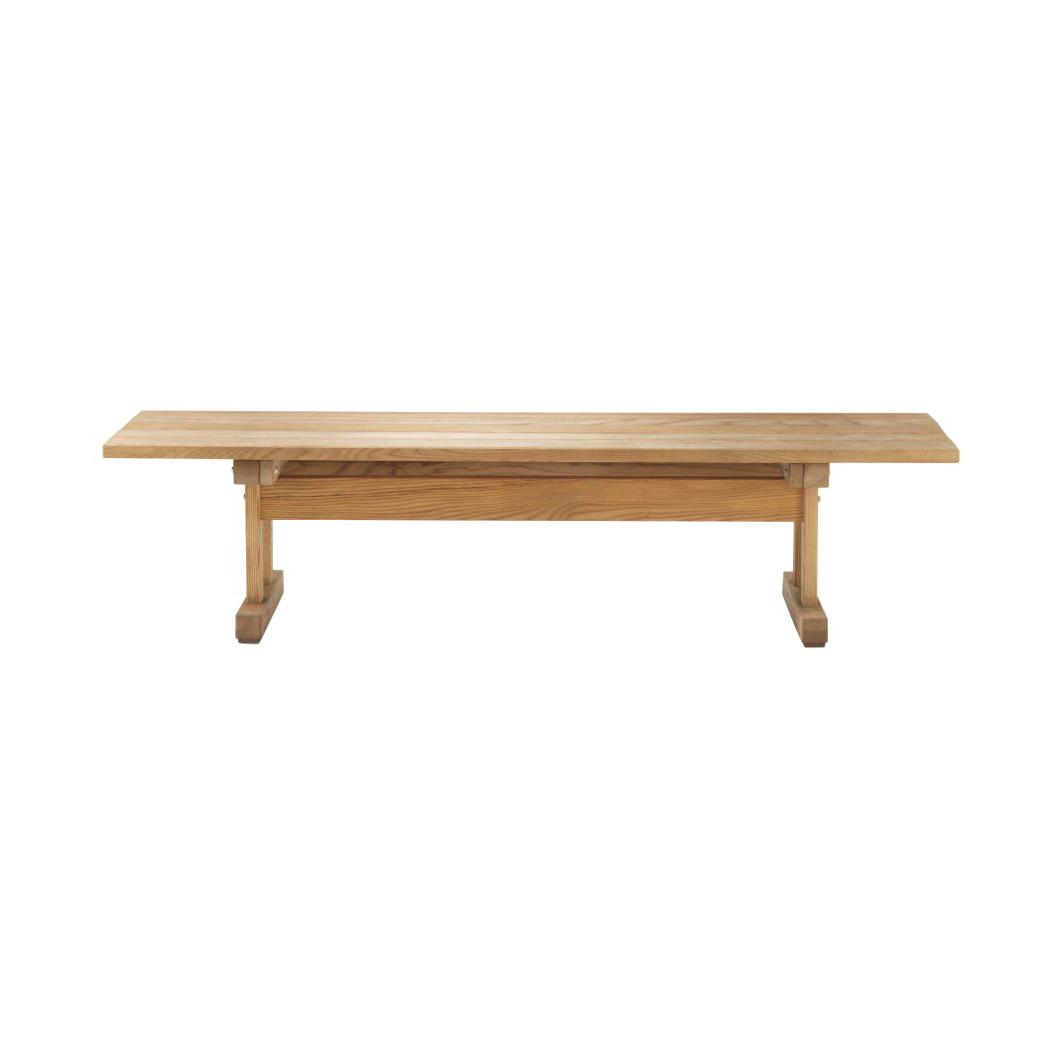 FDB Møbler M15 Ermelunden benk Ash nature grey