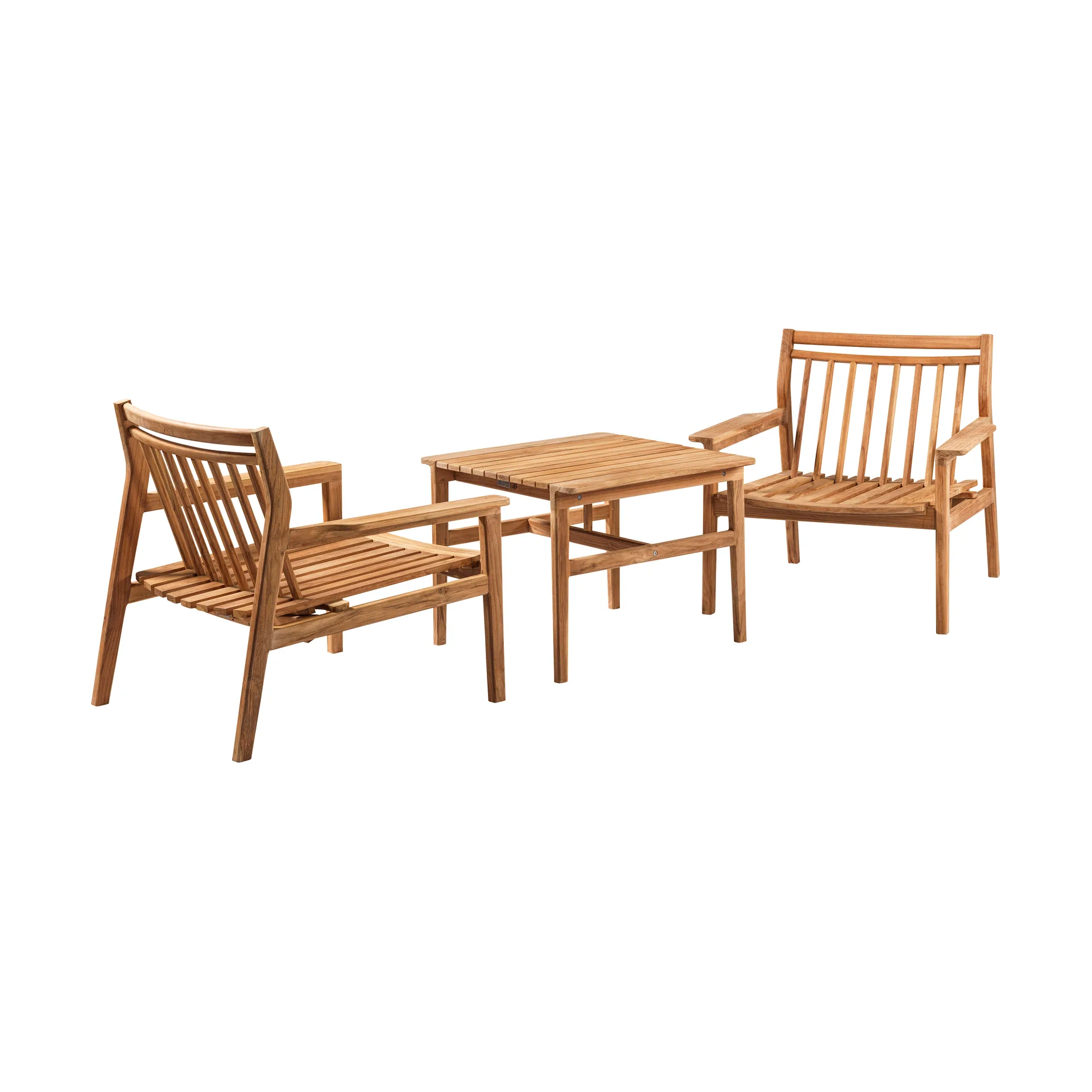 M19 Sammen loungebord 61,5x47,7 cm, Teak-natur oiled FDB Møbler