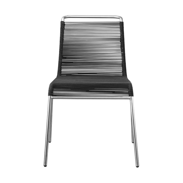 M20 Teglgård Cord chair stol - Black-stainless steel - FDB Møbler